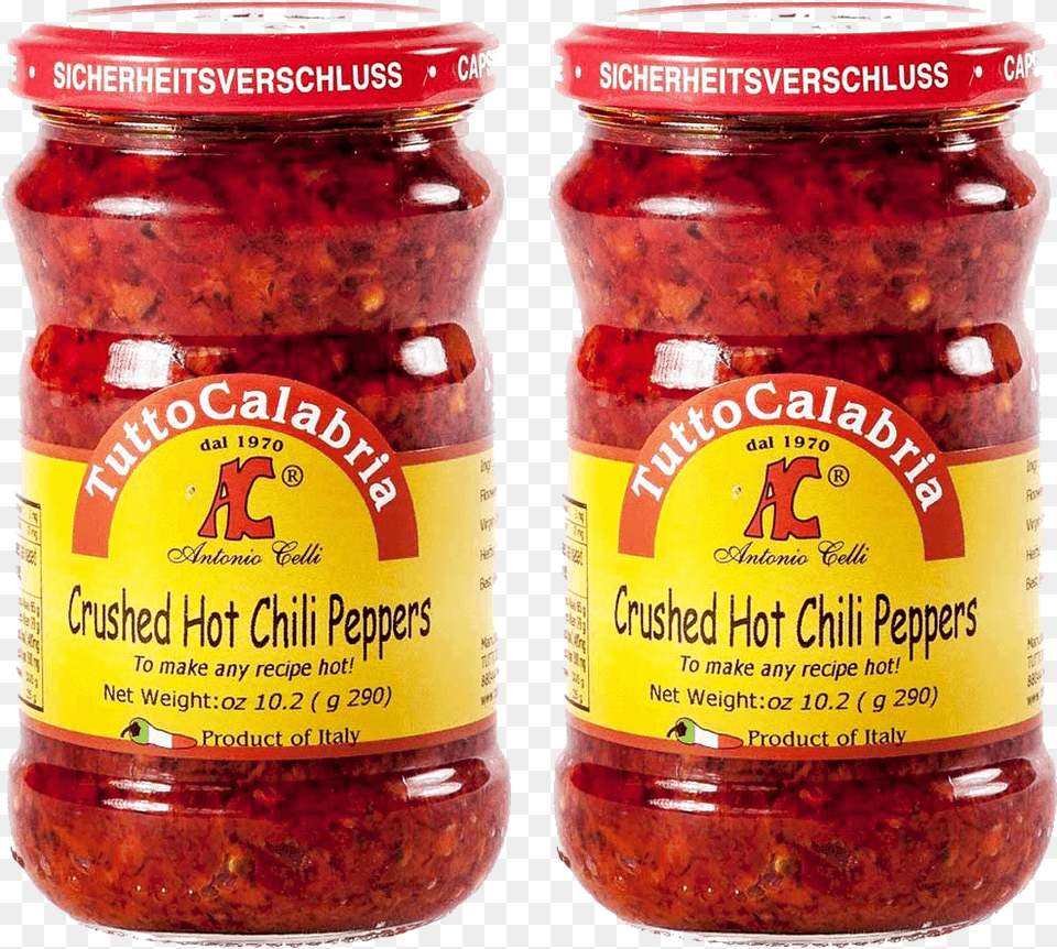 Tutto Calabria Hot Chili Peppers Crushed Tutto Calabria Crushed Chili Peppers, Food, Relish, Pickle, Ketchup Png Image