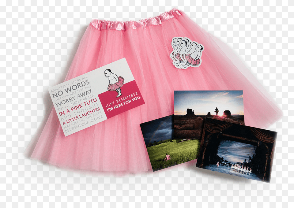 Tutu Breast Cancer Gift Package Dance Skirt, Clothing, Miniskirt, Person, Face Free Transparent Png