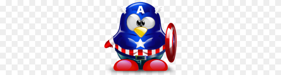 Tux Captain America Tux Penguin Penguins Puppets, Nature, Outdoors, Snow, Snowman Free Png Download