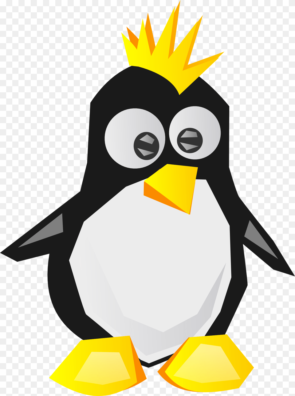 Tux Clip Art Punk Linux Penguin, Animal, Bird, Nature, Outdoors Png Image