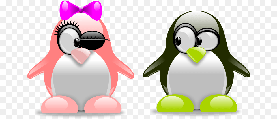 Tux In Love Tux Penguins, Animal, Bird, Penguin, Nature Free Png Download