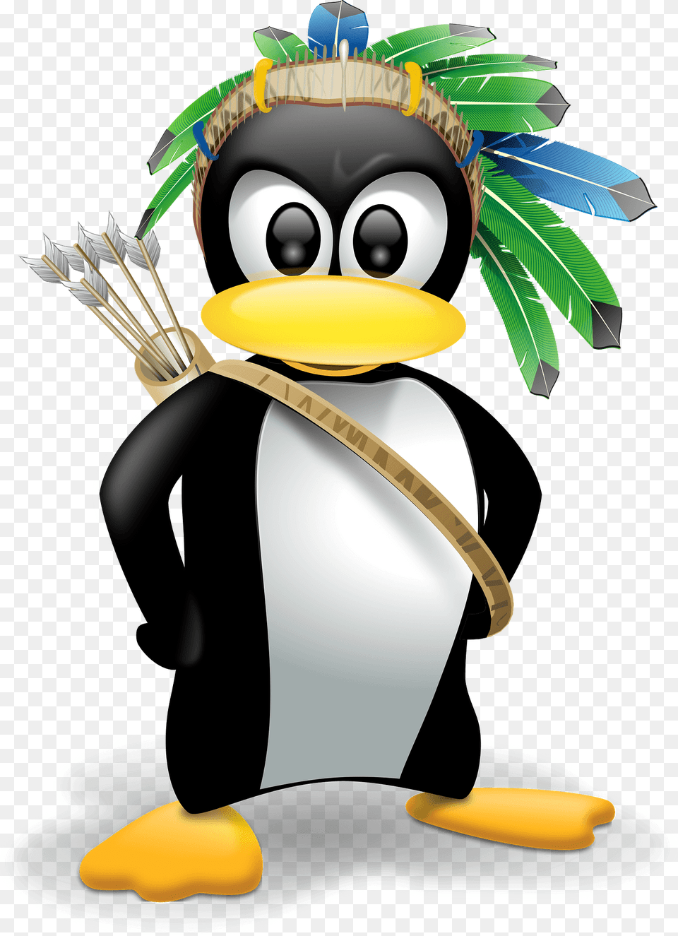 Tux Indian Chief Clipart, Nature, Outdoors, Snow, Snowman Free Png