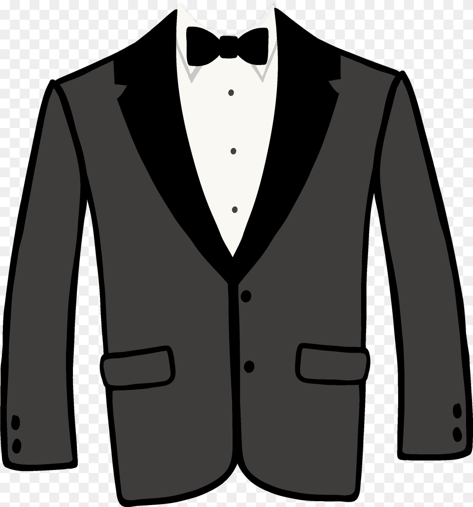 Tux Jacket Svg Cut File Tuxedo, Accessories, Clothing, Formal Wear, Suit Png Image