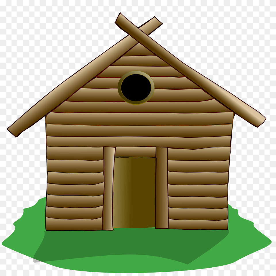 Tux Paint Wooden Cottage, Architecture, Outdoors, Nature, Hut Png