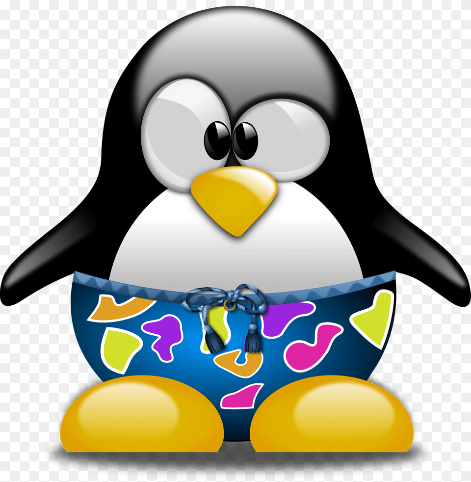 Tux With Swimming Trunks Clipart, Animal, Bird, Nature, Outdoors Free Png Download