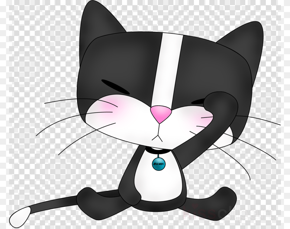 Tuxedo Cat Cartoon Clipart Kitten Black Clip Art, Book, Comics, Publication, Smoke Pipe Free Png