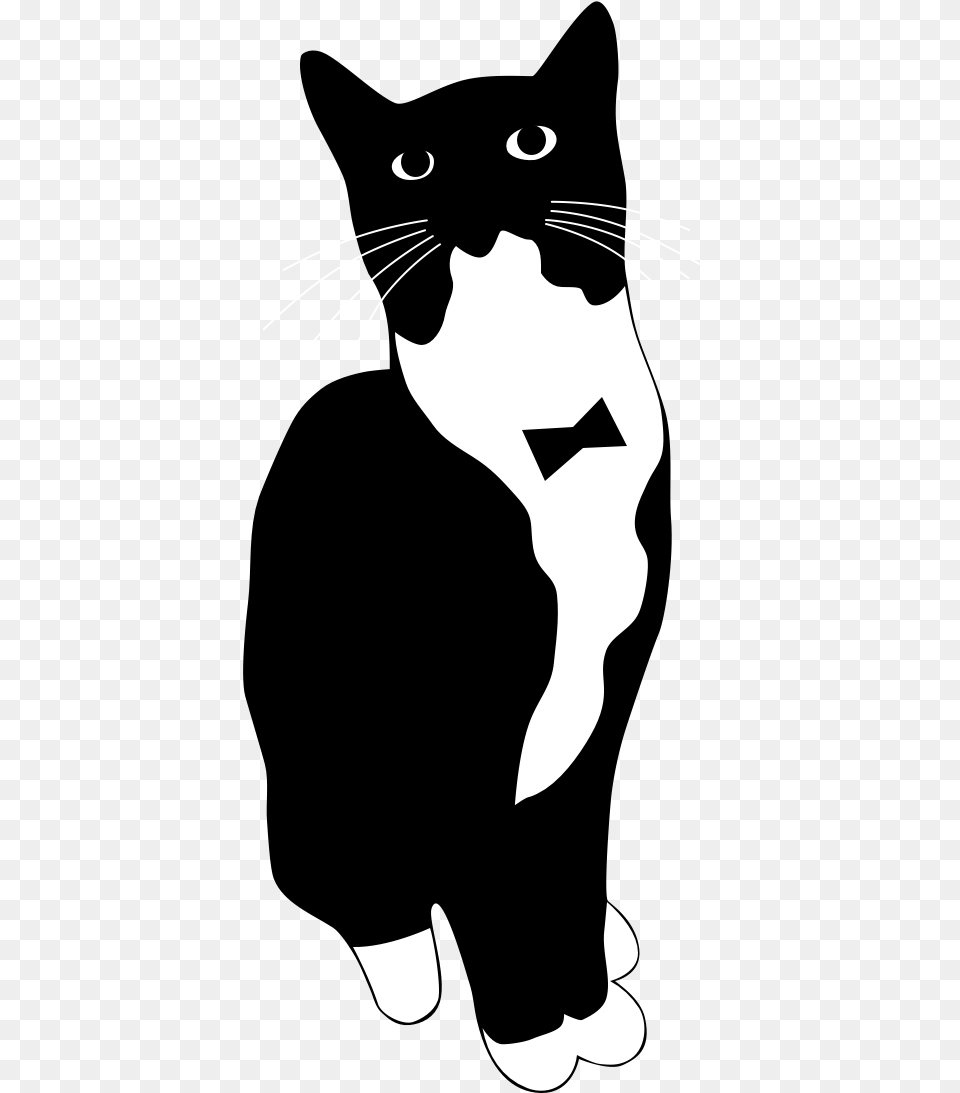 Tuxedo Cat Games Tuxedo Cat Clip Art, Stencil, Baby, Person, Silhouette Free Png Download