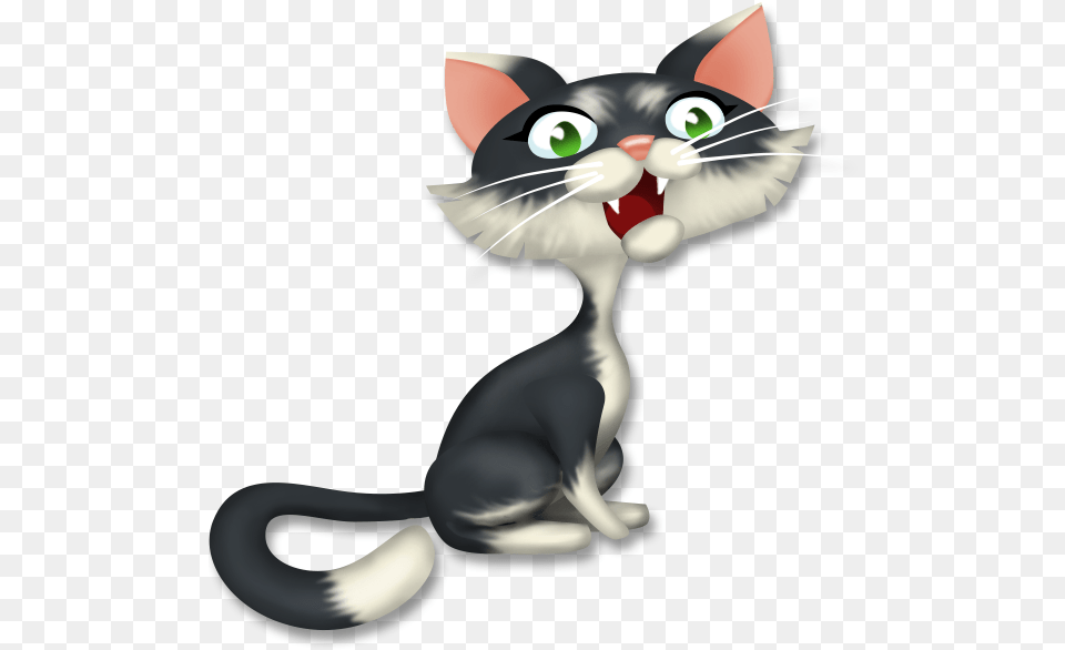 Tuxedo Cat Sitting Hay Day Cat, Animal, Mammal, Pet, Egyptian Cat Png Image