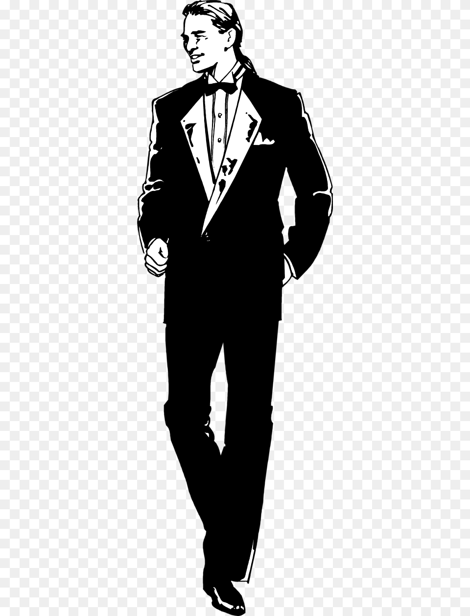 Tuxedo Clipart Black And White Man In Tuxedo Clipart, Clothing, Suit, Formal Wear, Person Free Transparent Png