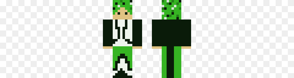 Tuxedo Creeper Minecraft Skins, Green, Qr Code Free Png Download