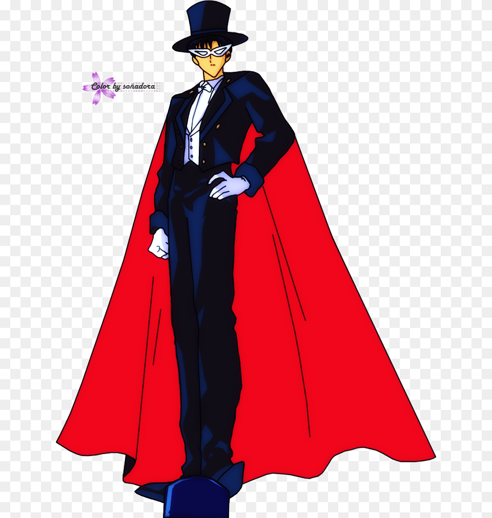 Tuxedo Mask Disfraces De Sailor Moon, Cape, Clothing, Fashion, Adult Png Image