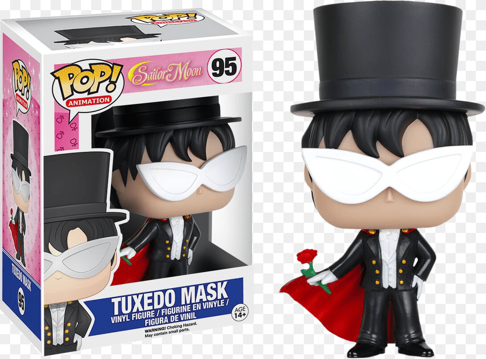 Tuxedo Mask Pop Vinyl Figurine Sailor Moon Tuxedo Mask Pop, Adult, Female, Person, Woman Free Png Download