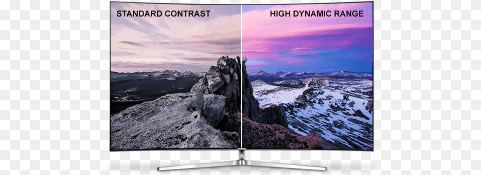 Tv 4k Vs Full Hd, Mountain Range, Outdoors, Nature, Mountain Free Png Download