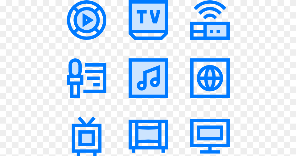 Tv E Mail Vector Icon Blue, Scoreboard, Text Free Transparent Png