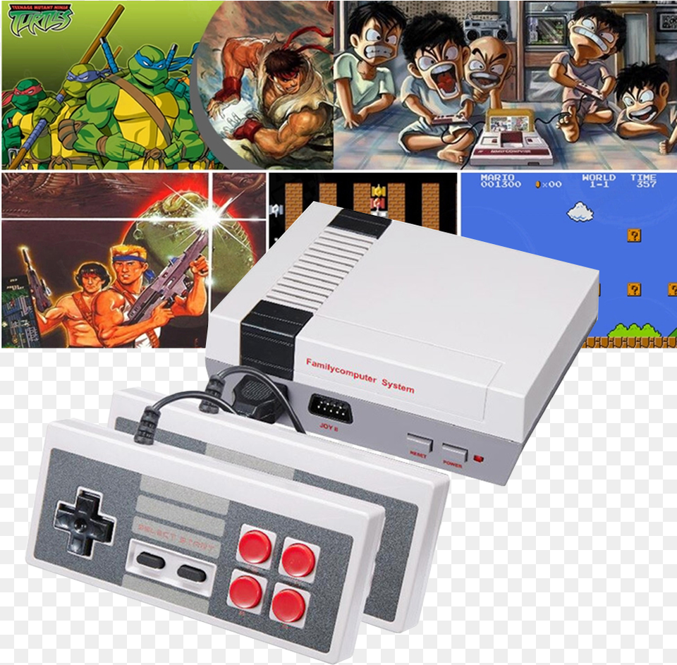 Tv Game Console Support Hd 8bit Retro Video Game Console Video Game Console, Adult, Baby, Person, Man Free Transparent Png
