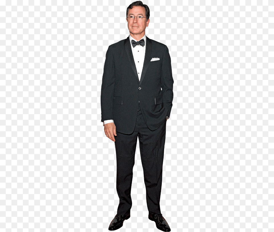 Tv Host Stephen Colbert Whose Feminist Op Ed In Glamour Suit, Tuxedo, Clothing, Formal Wear, Person Free Transparent Png