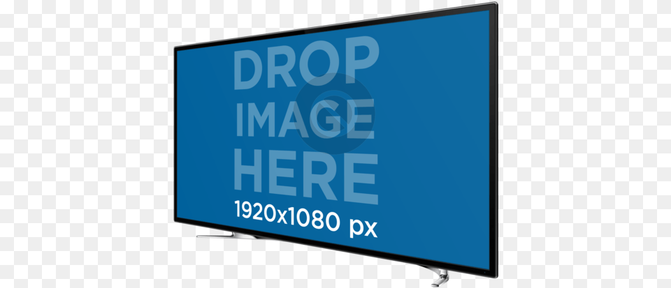 Tv In Angled Landscape View Over A Background Mockup Tablet Mockup Without Background, Computer Hardware, Electronics, Hardware, Monitor Free Png Download