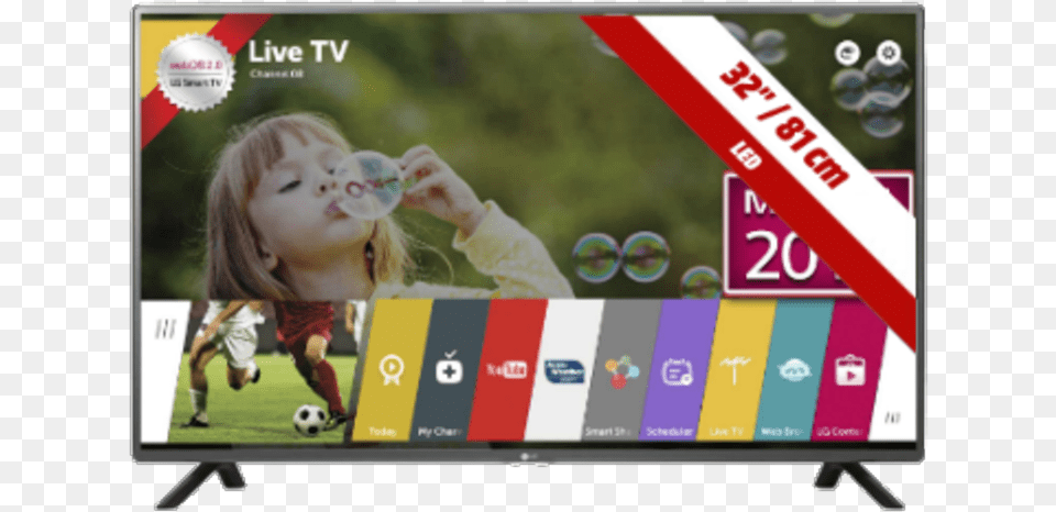 Tv Led De 32 Pulgadas Con Resolucin Hd Smart Tv Webos Lg, Hardware, Computer Hardware, Electronics, Screen Png Image