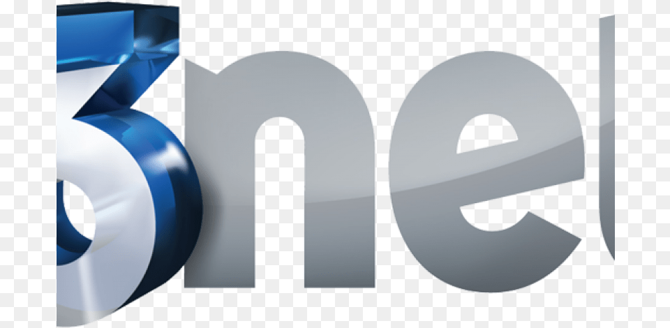 Tv Logo N4nqdfl 3 Net Logo, Number, Symbol, Text, Disk Png Image