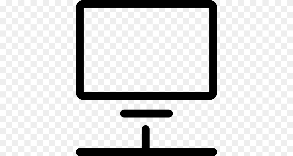 Tv Monitor Flat Icon, Electronics, Screen, White Board, Computer Hardware Png Image