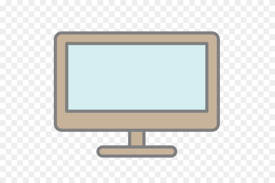 Tv Monitor Icon Material Illustration Clip Art, Computer Hardware, Electronics, Hardware, Screen Free Png
