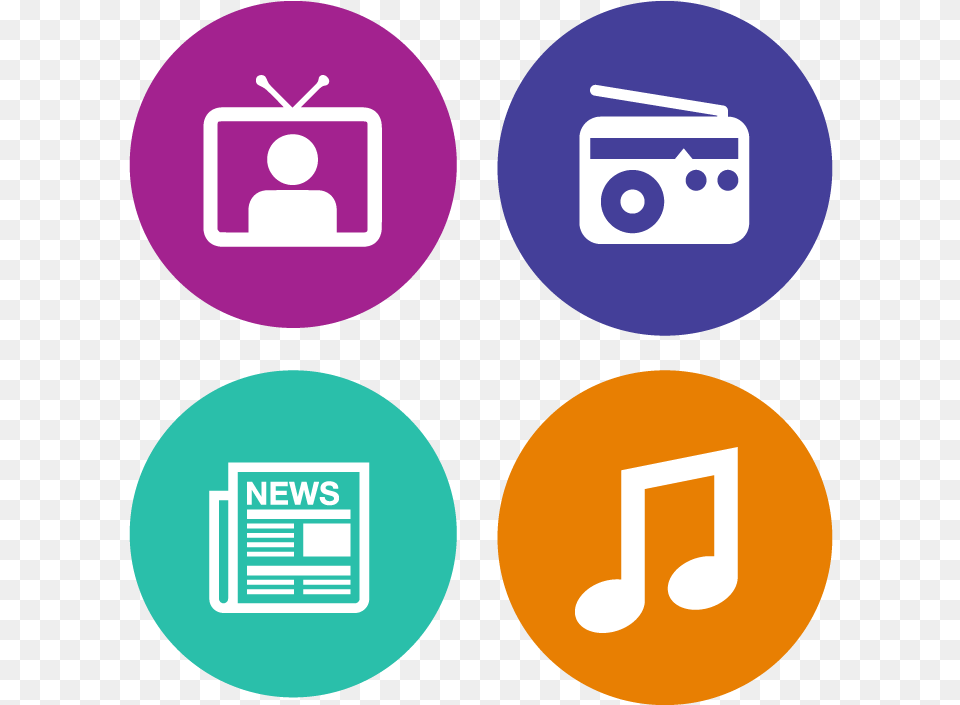 Tv Radio News And Music Icons, Electronics Png