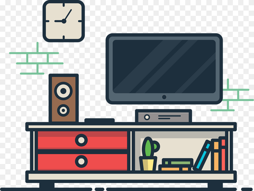 Tv Room Clipart, Hardware, Computer Hardware, Electronics, Screen Free Png