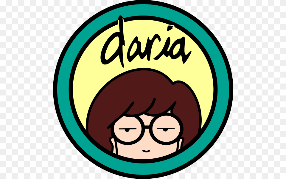 Tv Series Logo Daria, Accessories, Glasses, Book, Comics Free Png Download
