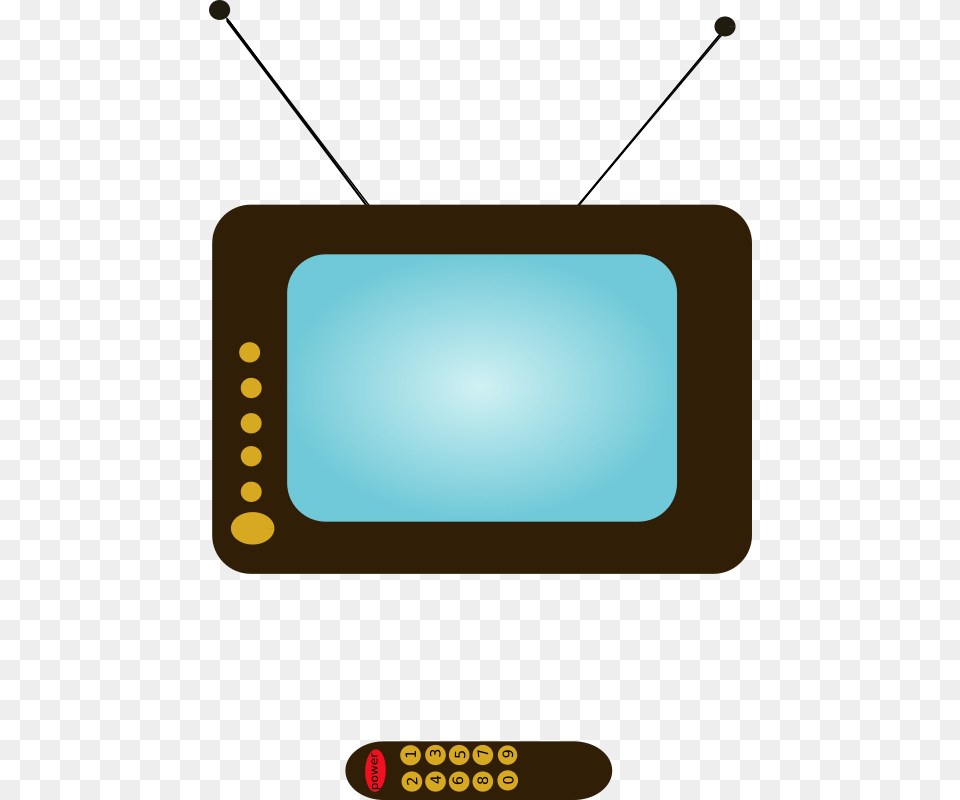Tv Set Tv And Remote Clipart, Computer Hardware, Electronics, Hardware, Monitor Png