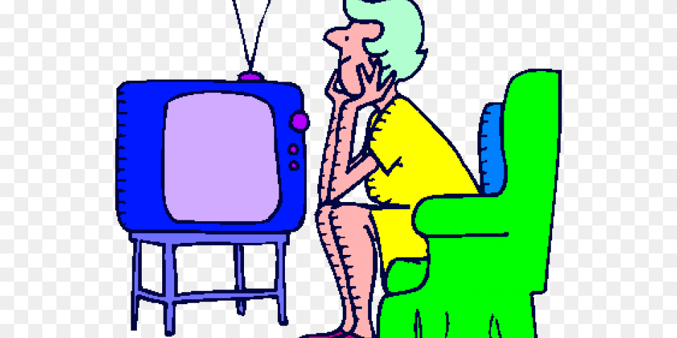 Tv Shows Clipart Tv Advertisement Woman Watching Tv Cartoon, Computer Hardware, Electronics, Hardware, Monitor Free Png Download