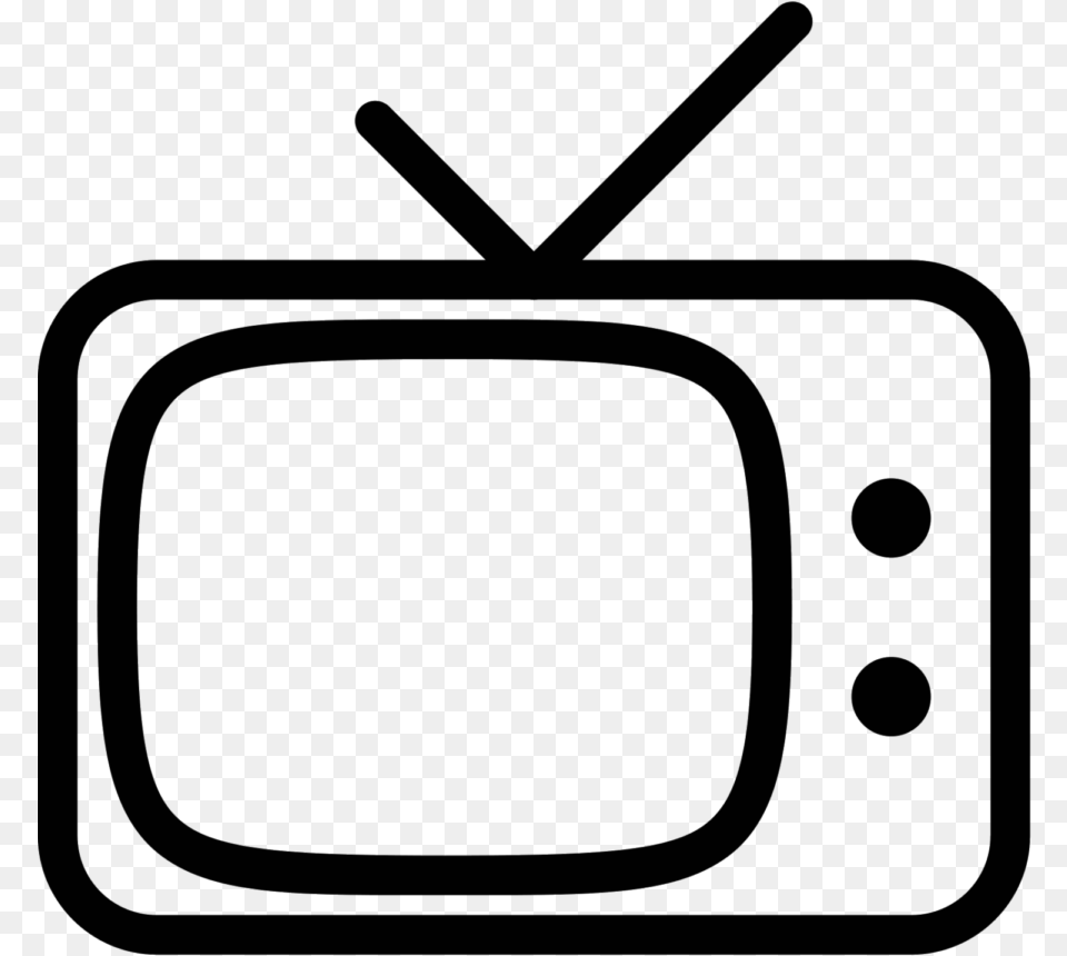 Tv Shows You Need To Watch Tv Clipart Black And White, Gray Free Png