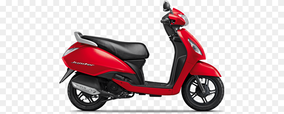 Tvs Jupiter 110 C Tvs Jupiter Red Colour, Scooter, Transportation, Vehicle, Motorcycle Free Transparent Png