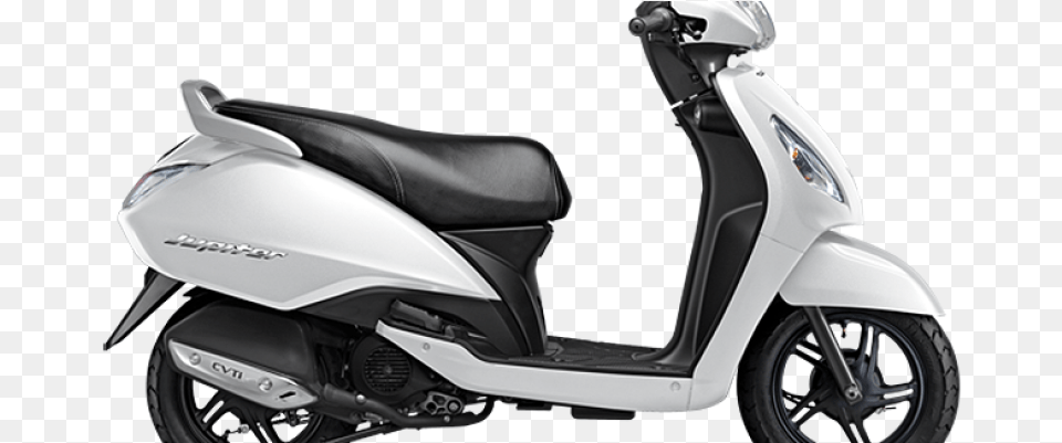 Tvs Jupiter White Colour Download, Scooter, Transportation, Vehicle, Motorcycle Png