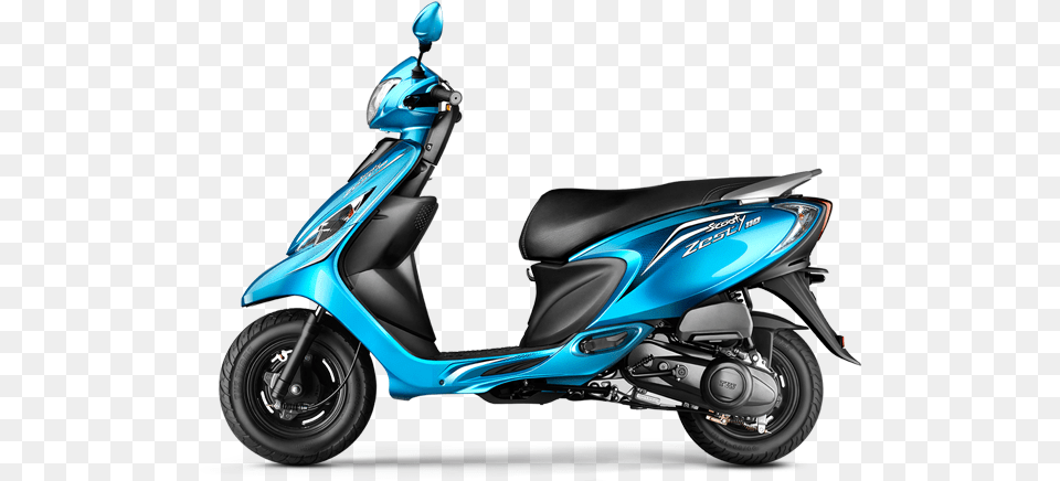 Tvs Scooty Zest 110 Terrific Turquoise Tvs Scooty Zest Red Colour, Scooter, Transportation, Vehicle, Motorcycle Free Transparent Png