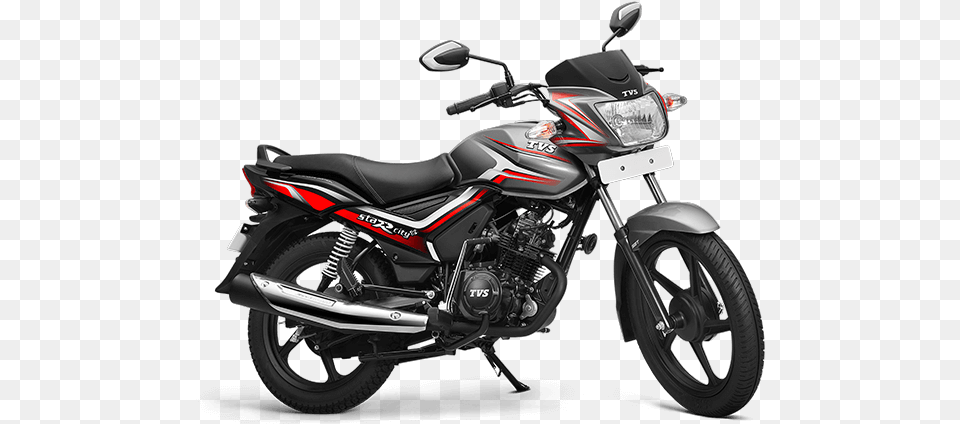 Tvs Star City Plus 2018, Motorcycle, Transportation, Vehicle, Machine Free Png