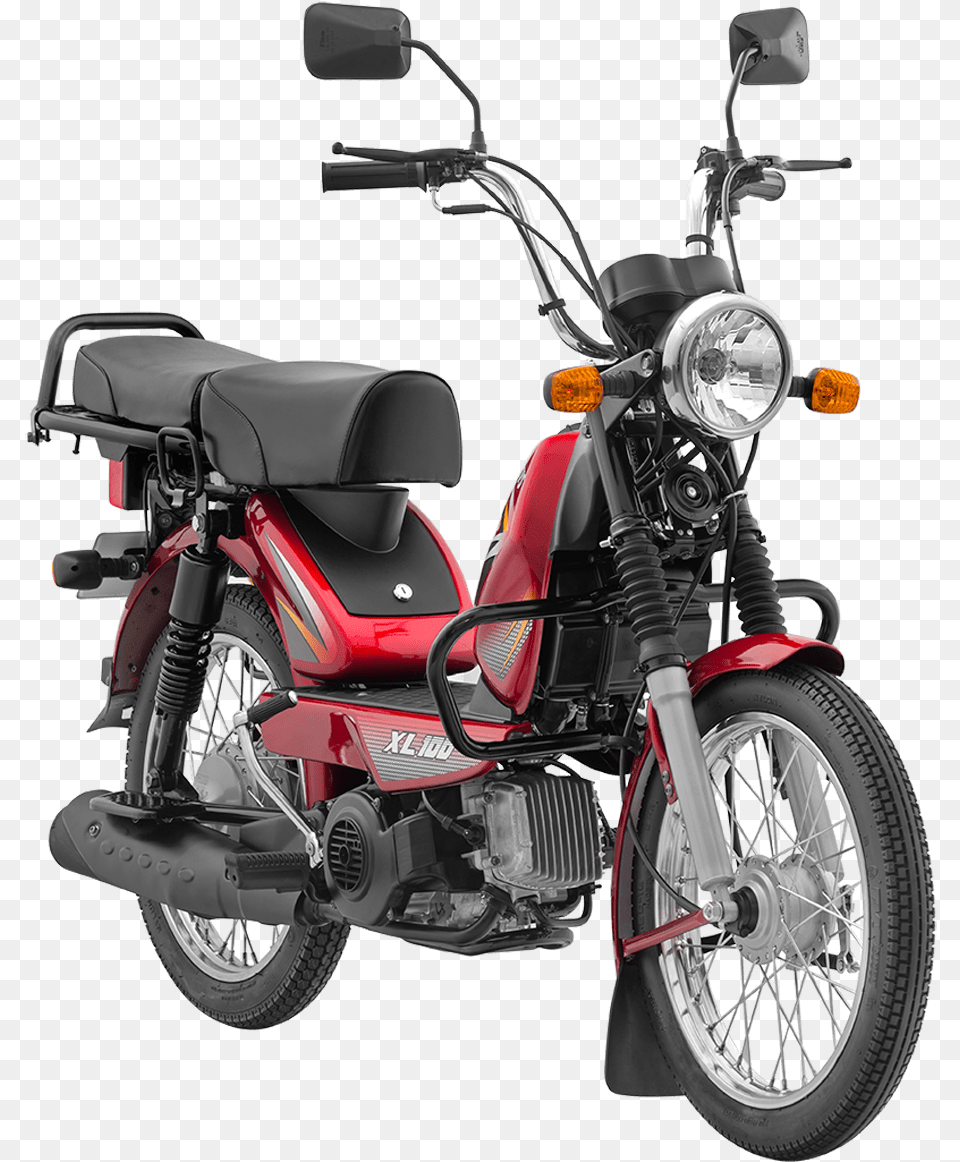 Tvs Xl 100 Side Self Start Tvs Xl, Motorcycle, Transportation, Vehicle, Machine Free Png