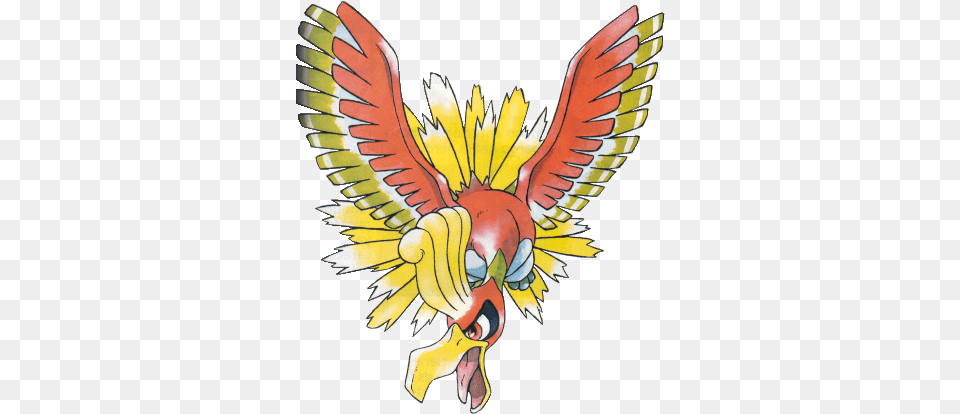 Tvthari Pokemon Gold Ho Oh, Animal, Beak, Bird Png Image