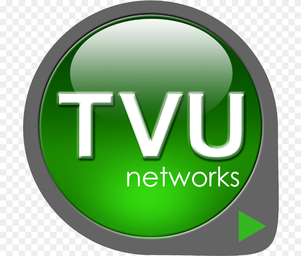 Tvu Networks Logo, Green, Disk Png