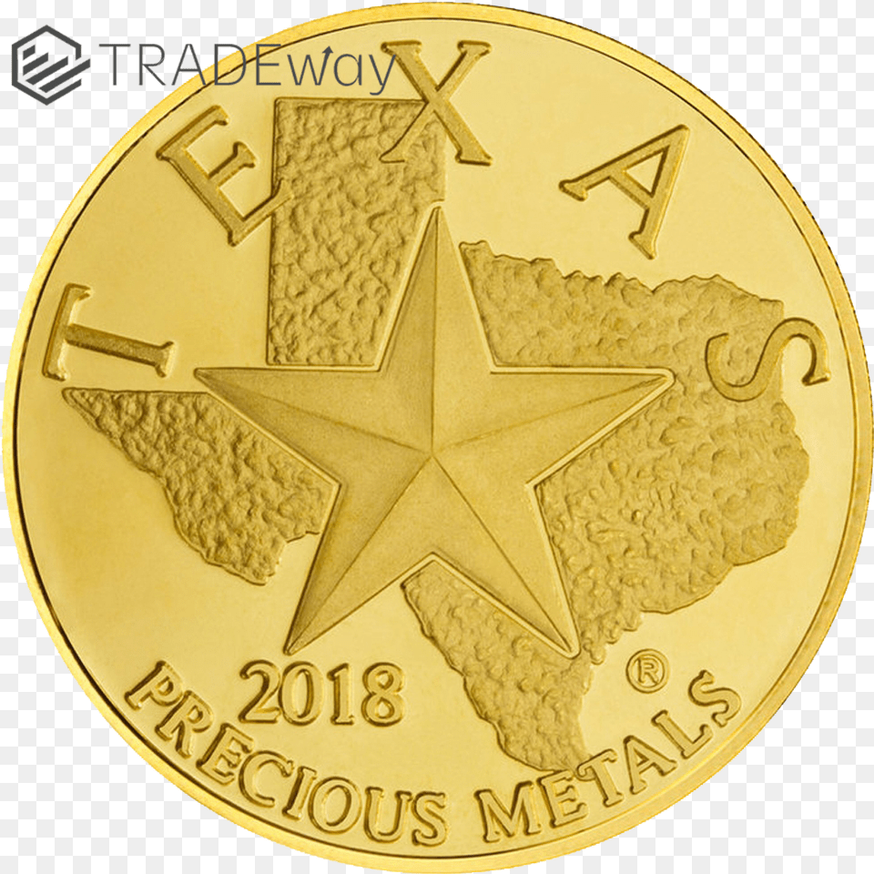 Tw 2018 Texas Gold Round Obverse Free Png