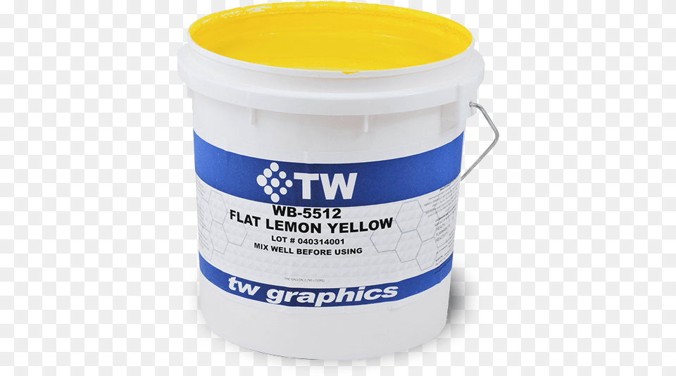 Tw 5512 Flat Lemon Yellow Water Based Poster Ink Plastic, Paint Container, Bottle, Shaker, Bucket Png