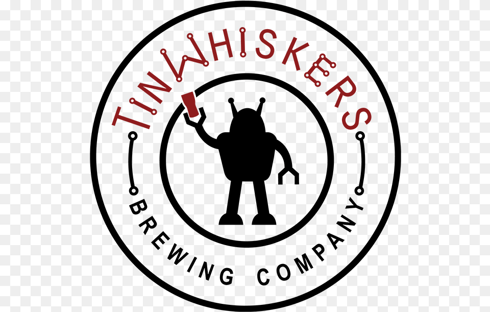 Tw Badge Black Background 300dpi Tin Whiskers Brewing Logo, Text Free Transparent Png