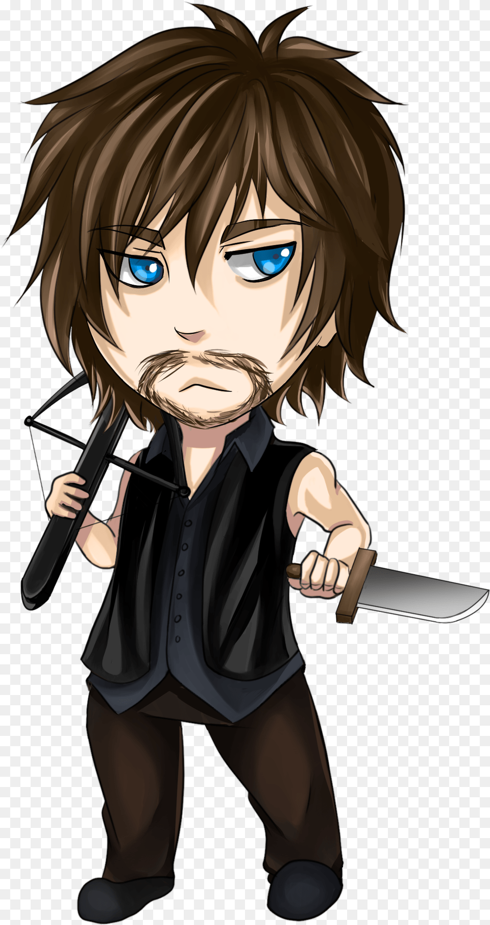 Twd Drawing Daryl Dixon Daryl Dixon Anime, Publication, Book, Comics, Adult Free Png Download