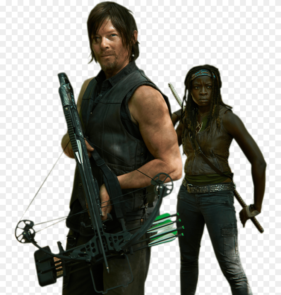 Twd Walking Dead Daryl, Adult, Weapon, Person, Man Free Transparent Png