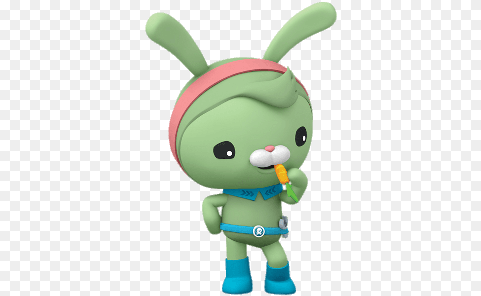 Tweak Bunny Eating Carrot Tweak Octonauts, Plush, Toy, Baby, Person Free Png