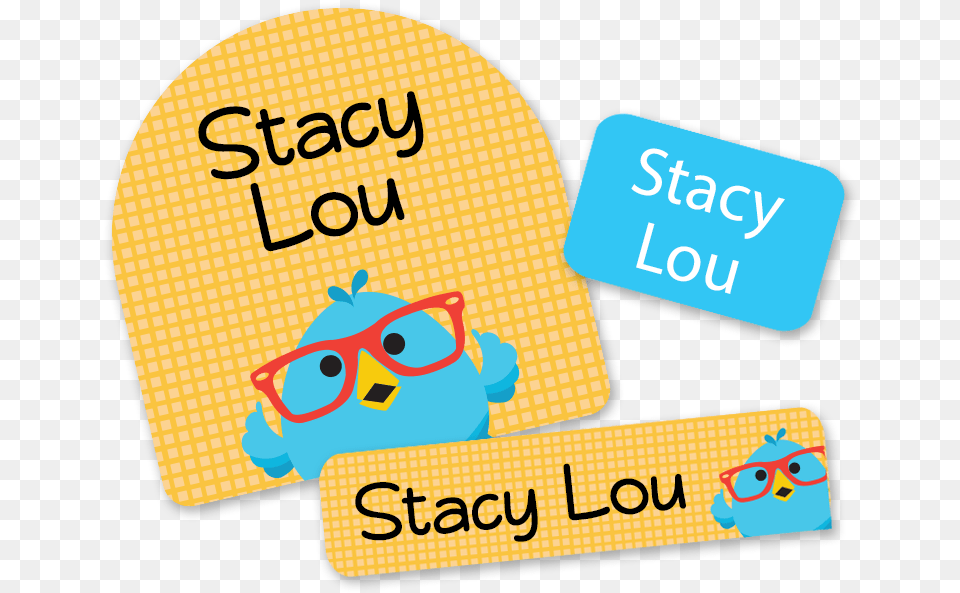 Tweet Bird Labels With Glasses, Text, Cap, Clothing, Hat Free Png