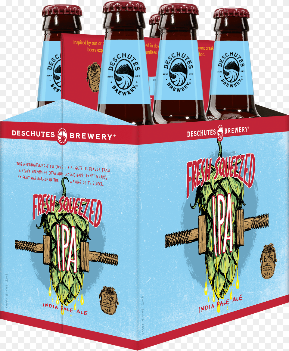 Tweet Deschutes Brewery Fresh Squeezed Ipa 6 Pack 12 Fl, Alcohol, Beer, Lager, Beverage Png Image