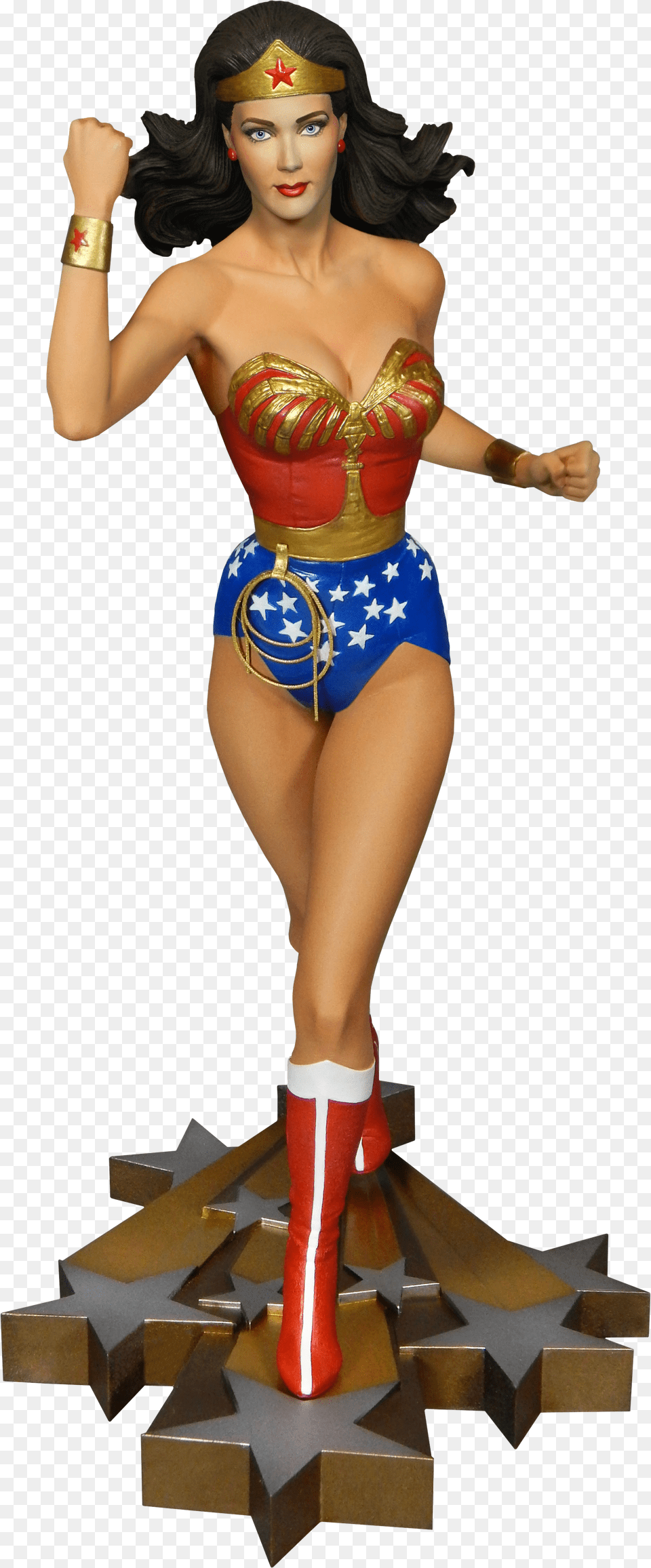 Tweeterhead Lynda Carter Wonder Woman Statue, Clothing, Costume, Person, Adult Png Image