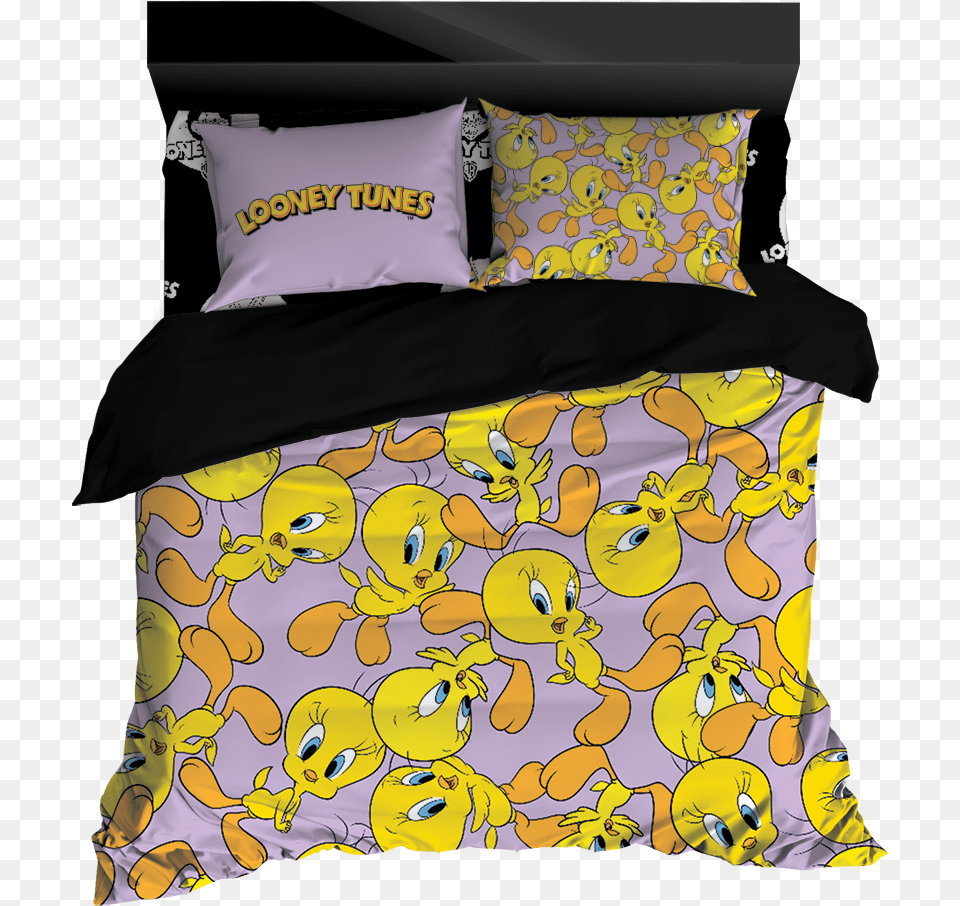 Tweety All Over Baw Biel 33d Groszki Bia, Cushion, Home Decor, Furniture, Bed Free Png