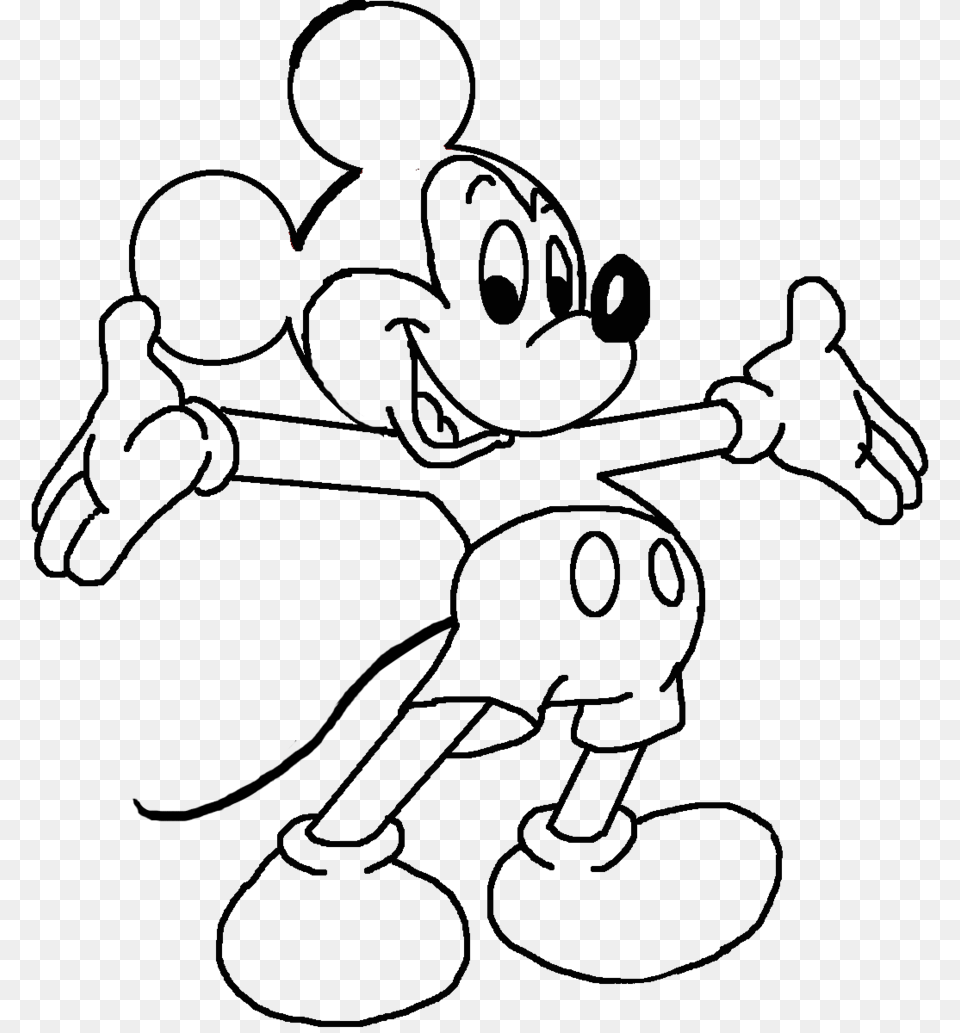 Tweety Drawing Mickey Mouse Huge Freebie Download Mickey Mouse Cartoon Drawings, Robot Png Image