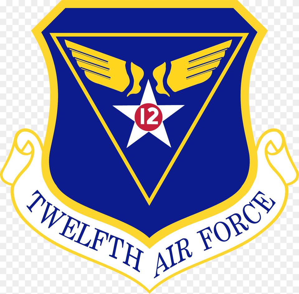 Twelfth Air Force, Logo, Badge, Symbol, Emblem Free Transparent Png
